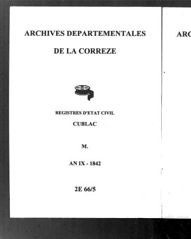 Mariages (1801-1842)