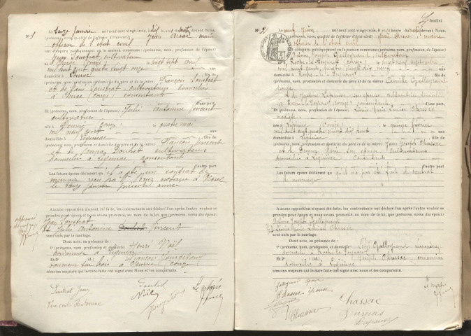 Naissances, mariages, décès (1923-1932).