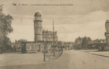 Brive-la-Gaillarde : "45 Brive - Le château d'eau et avenue du XIV Juillet".