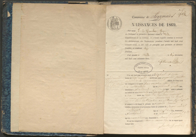 Naissances (1869-1881)