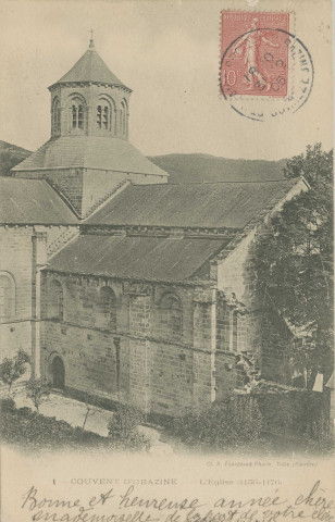 Aubazine : "Couvent d'Obazine - L'église (1156-1176)".