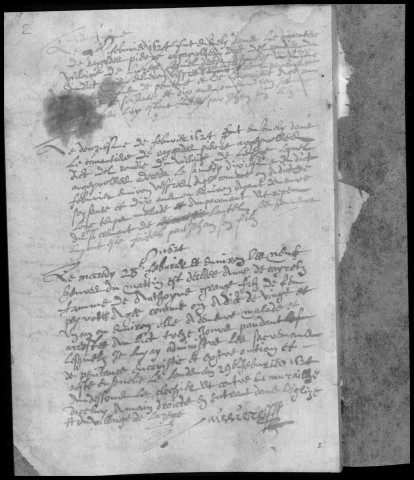 Baptêmes, mariages, sépultures (1623-1742)