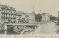 Tulle : "25 Tulle. - Le pont du tribunal et la Caisse d'Epargne.".