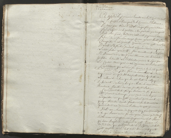Délibérations du conseil municipal. 1er décembre 1816-31 janvier 1834