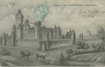 Arnac-Pompadour : "Corrèze - 300 - Pompadour, ancien château".