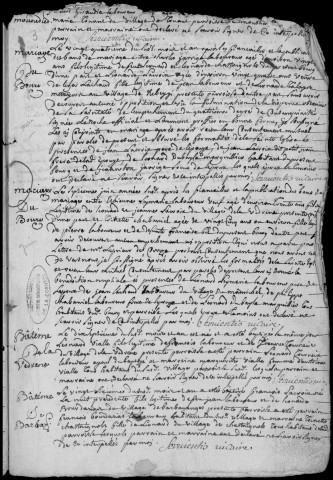 Baptêmes, mariages, sépultures (1743-1762)