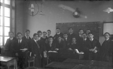 Tulle : groupe d'élèves de l'Ecole normale d'instituteurs.