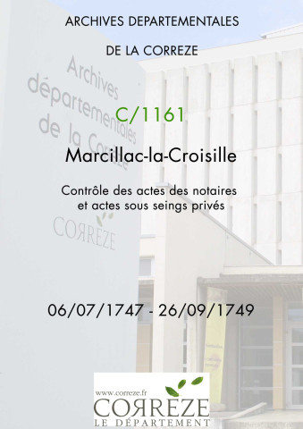 6 juillet 1747-26 septembre 1749