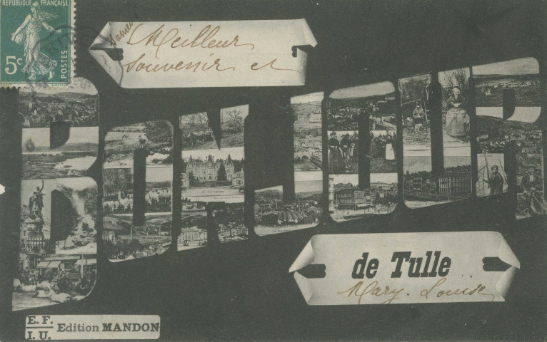 Tulle : "Bonjour de Tulle". Vues multiples.