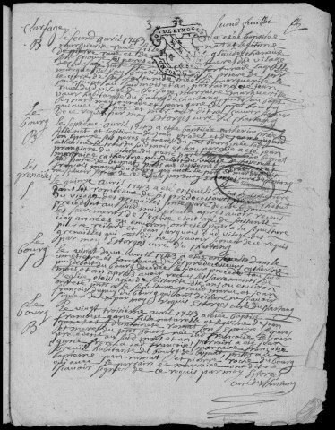 Baptêmes, mariages, sépultures (1743-1792)