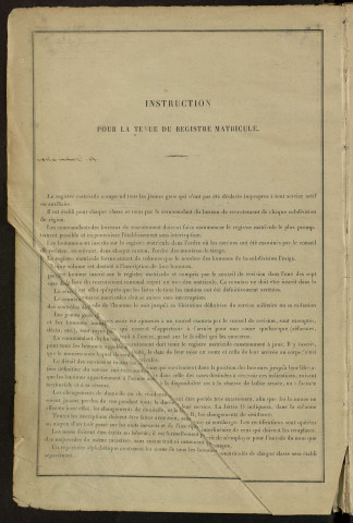 Classe 1903 : matricules 1001 à 1500.