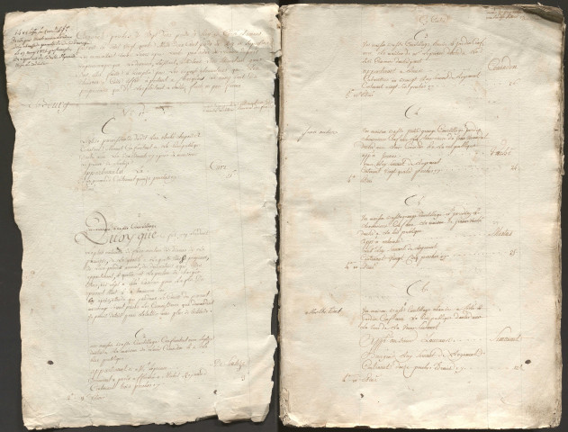 État général des fonds. 1754