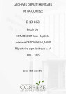 Répertoire alphabétique : A-V