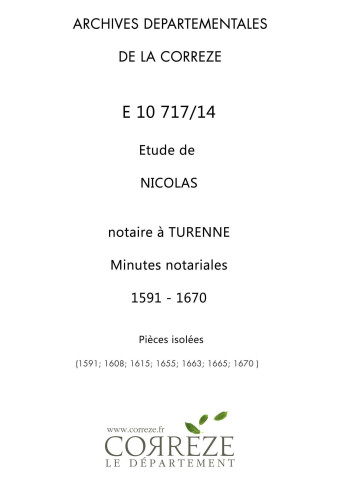 1591; 1608; 1615; 1655; 1663; 1665; 1670