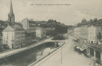 Tulle : "213 - Tulle - Les quais et le pont de la mairie".