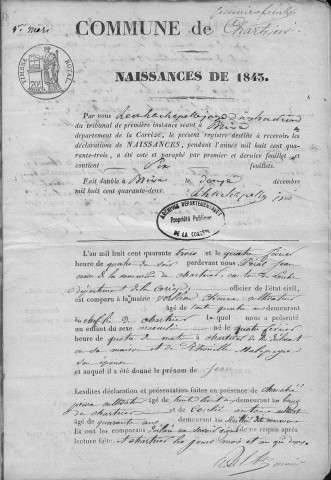 Naissances (1843-1882)