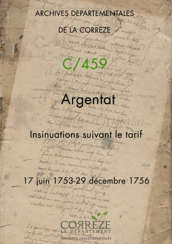 17 juin 1753-29 décembre 1756