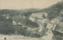 Bort-les-Orgues : "Corrèze - 100. Bort - Usines de la Cascade et vallée de la Rhue".