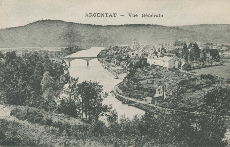 Argentat : " Argentat - Vue générale".