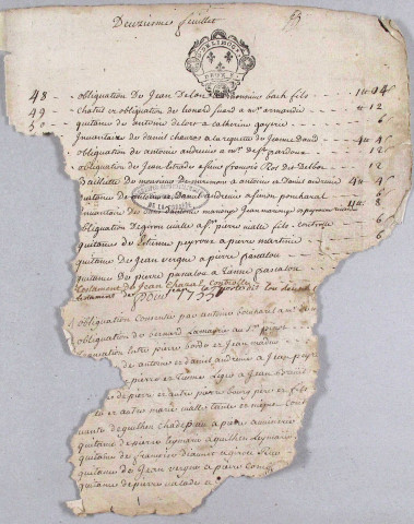 Répertoire chronologique : décembre 1754-décembre 1760