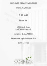 Répertoire alphabétique : A-V
