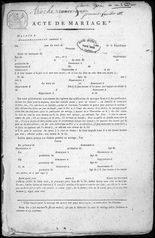 Mariages (1801-1842)