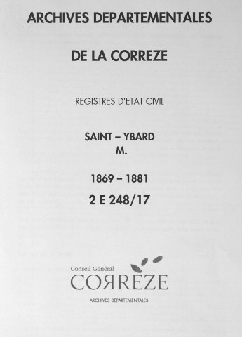 Mariages (1869-1881)