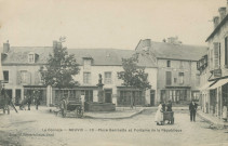 Neuvic : "La Corrèze - Neuvic - 10 - Place Gambetta et fontaine de la République".