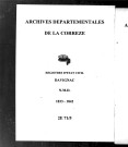 Naissances, mariages, décès (1833-1842)