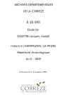 Répertoire chronologique : 3 brumaire an X-3 novembre 1809