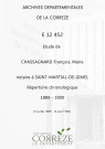 Répertoire chronologique : 14 juillet 1889-16 août 1900