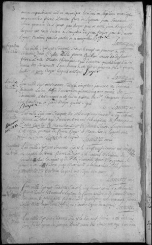 Baptêmes, mariages, sépultures (1766-1784)