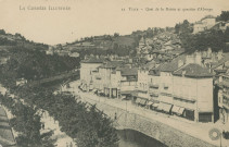 Tulle : "La Corrèze illustrée - 12 Tulle - Quai de la mairie et quartier d'Alverge".