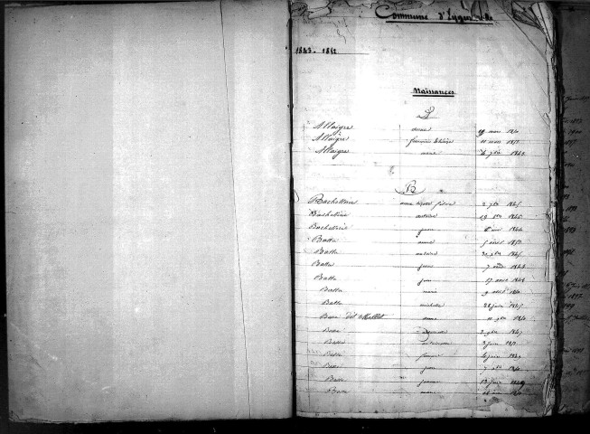 Tables décennales des mariages (1893-1902)