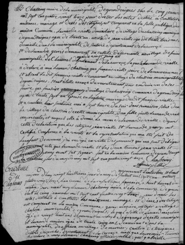 Naissances, mariages, décès (1793-1802)