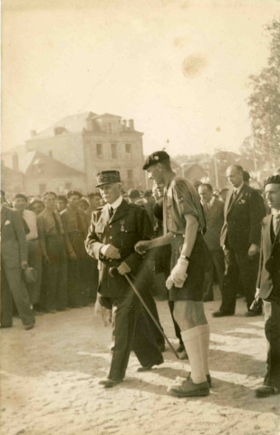Visite du Maréchal Pétain.