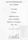 Répertoire chronologique : 1 janvier 1811-27 novembre 1817