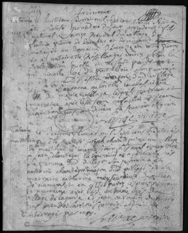 Baptêmes, mariages, sépultures (1737-1752)