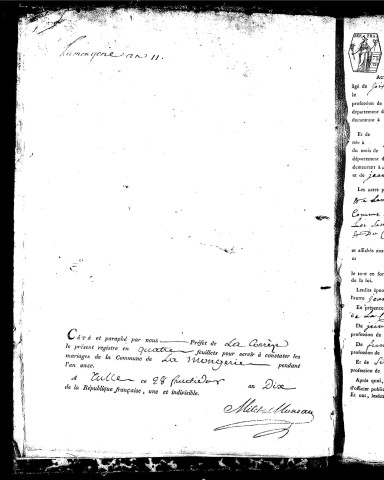 Mariages (1803-1848)