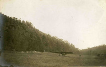Atterrissage d'un aéroplane.