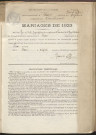 Naissances, mariages, décès (1923-1932).