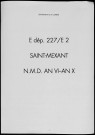 Naissances, mariages, décès (1797-1802)