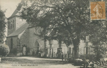 Marcillac-la-Croze : "Corrèze. - 3. Marcillac-la-Croze. - Eglise et maison Montmaur".