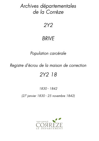27 janvier 1830 - 25 novembre 1842