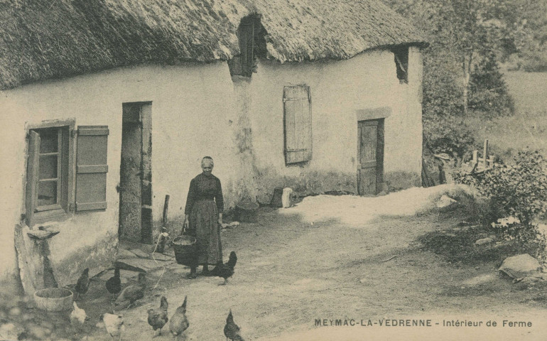 Meymac : "Meymac - la-Vedrenne - Intérieur de ferme".