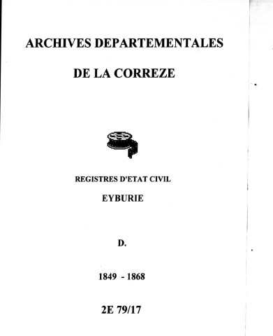Décès (1849-1868)