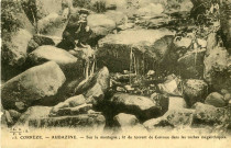 "13. Corrèze. - Aubazine. - Sur la montagne; lit du torrent de Coiroux dans les roches mégalithiques".