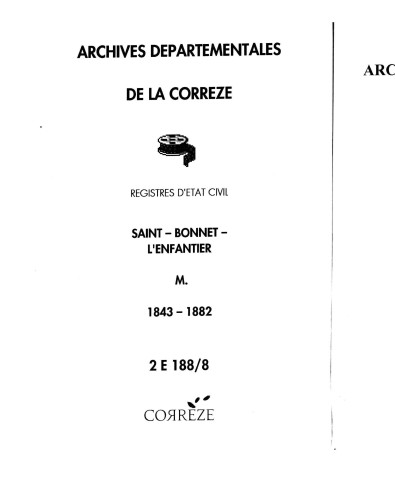 Mariages (1843-1882)
