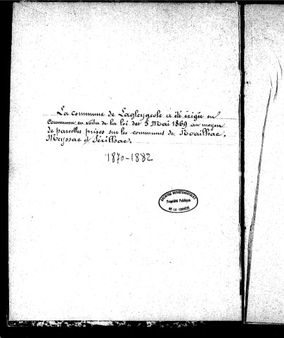 Mariages (1869-1882)