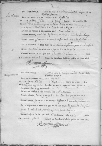 Naissances (1803-1818)